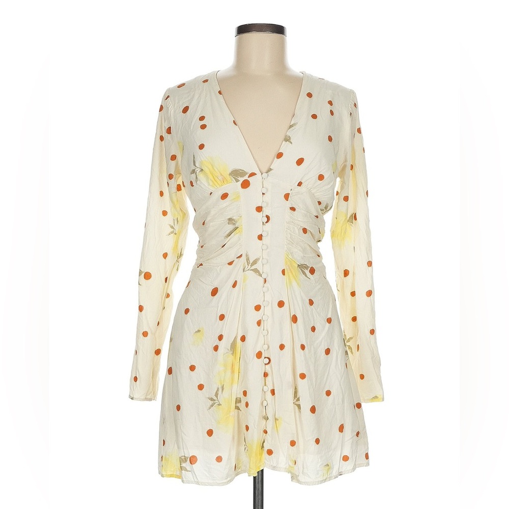 Free People Date Night Mini Dress in Sunshine Combo | Size M